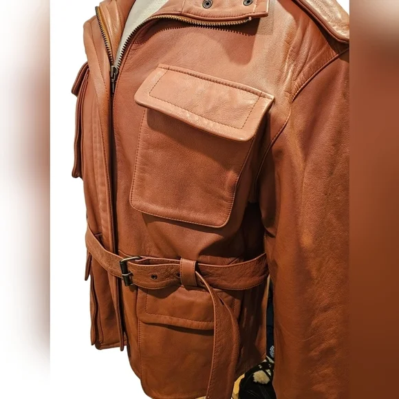 Avanti Congac Heavy Leather Utility Jacket